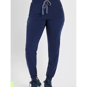 Dolan Scrub Pants Women X Small Petite Blue‎ Joggers Medical